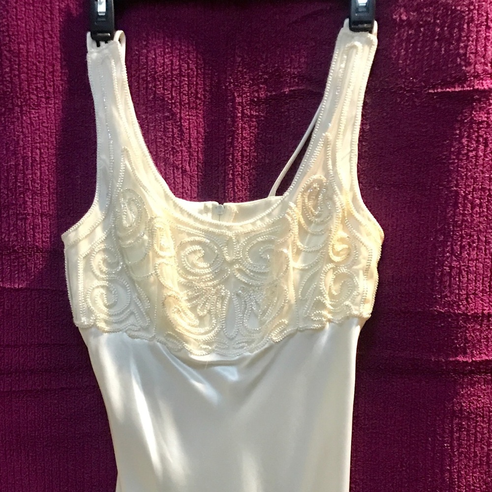 Ivory slip dress